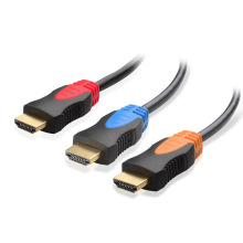 Cable plateado de alta velocidad de HDMI de múltiples colores disponibles